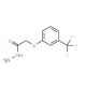 (3-Trifluoromethyl-phenoxy)-acetic acid hydrazide (CAS 307557-56-8) - chemical structure image