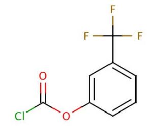 3-(Trifluoromethyl)phenyl chloroformate (CAS 95668-29-4) - chemical structure image