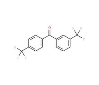 [3-(Trifluoromethyl)phenyl][4-(trifluoromethyl)phenyl]methanone (CAS 21084-22-0) - chemical structure image