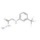 (3-Trifluoromethyl-phenylamino)-acetic acid hydrazide - chemical structure image