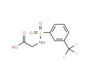 ({[3-(trifluoromethyl)phenyl]sulfonyl}amino)acetic acid (CAS 85845-02-9) - chemical structure image