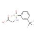 ({[3-(trifluoromethyl)phenyl]sulfonyl}amino)acetic acid (CAS 85845-02-9) - chemical structure image