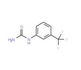 3-(Trifluoromethyl)phenylurea (CAS 13114-87-9) - chemical structure image