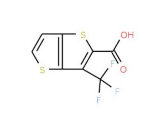 3-(trifluoromethyl)thieno[3,2-b]thiophene-2-carboxylic acid - chemical structure image