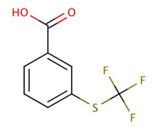 3-(Trifluoromethylthio)benzoic acid (CAS 946-65-6) - chemical structure image