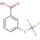 3-(Trifluoromethylthio)benzoic acid (CAS 946-65-6) - chemical structure image