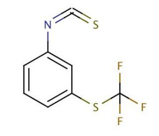 3-(Trifluoromethylthio)phenyl isothiocyanate (CAS 42729-26-0) - chemical structure image