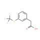 3-(Trifluoromethylthio)phenylacetic acid (CAS 239080-04-7) - chemical structure image