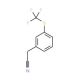 3-(Trifluoromethylthio)phenylacetonitrile (CAS 82174-09-2) - chemical structure image
