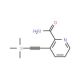 3-Trimethylsilanylethynyl-pyridine-2-carboxylic acid amide (CAS 499193-54-3) - chemical structure image