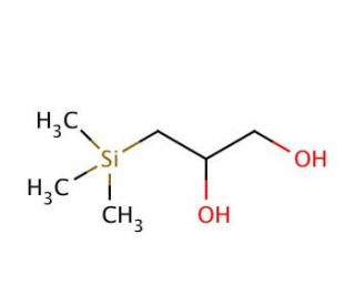 3-(Trimethylsilyl)-1,2-propanediol (CAS 119235-89-1) - chemical structure image