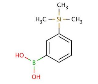3-(Trimethylsilyl)phenylboronic acid (CAS 177171-16-3) - chemical structure image