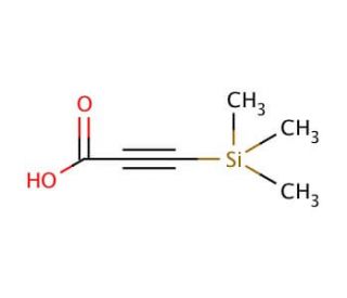 3-(Trimethylsilyl)propynoic acid (CAS 5683-31-8) - chemical structure image