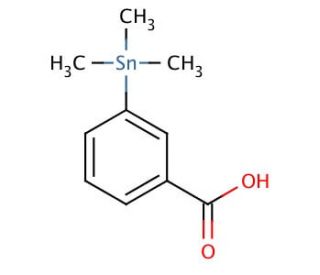 3-Trimethylstannyl Benzoic Acid (CAS 161767-56-2) - chemical structure image