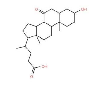 3alpha-Hydroxy-7-oxo-5beta-cholanic Acid (CAS 4651-67-6) - chemical structure image