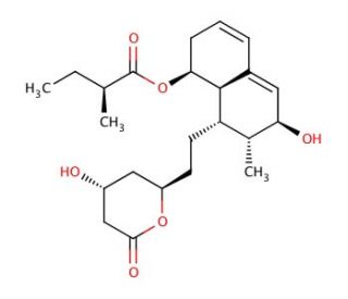 3&alpha;-Hydroxy Pravastatin Lactone (CAS 85798-96-5) - chemical structure image
