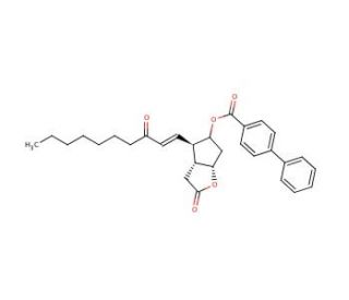 (3aR,4R,5R,6aS)-hexahydro-5-hydroxy-4-(3-oxo-1-decenyl)-2H-cyclopenta[b]furan-2-one 5-(4-Phenylbenzoate) (CAS 39865-76-4) - c
