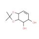[3aS-(3aα,4α,5α,7aα)]-3a,4,5,7a-Tetrahydro-2,2-dimethyl-1,3-benzodioxole-4,5-diol (CAS 130669-76-0) - chemical structure imag