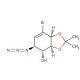 [3aS-(3aα,4α,5β,7aα)]-5-Azido-7-bromo-3a,4,5,7a-tetrahydro-2,2-dimethyl-1,3-benzodioxol-4-ol (CAS 171916-75-9) - chemical str