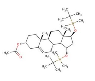 (3&beta;,15&alpha;,17&beta;)-15,17-Bis-O-(tert-butyldimethylsilyloxy) Androst-5-en-3-ol 3-O-Acetate - chemical structure image