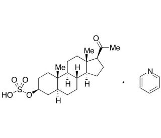 3&beta;-Hydroxy-5&alpha;-pregnan-20-one sulfate pyridine salt - chemical structure image