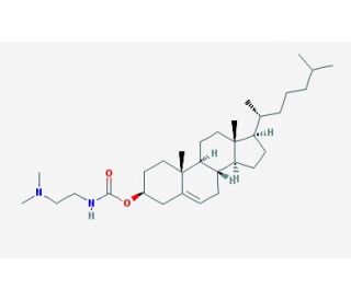 3&beta;-{N-[2-(Dimethylamino)ethyl]carbamoyl}cholesterol (CAS 137056-72-5) - chemical structure image