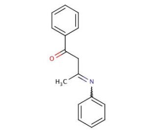 (3E)-1-phenyl-3-(phenylimino)butan-1-one (CAS 39196-22-0) - chemical structure image