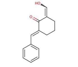 (3E)-2-hydroxy-3-(phenylmethylidene)cyclohex-1-ene-1-carbaldehyde - chemical structure image
