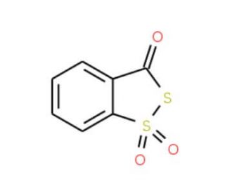 3H-1,2-Benzodithiol-one 1,1-dioxide (CAS 66304-01-6) - chemical structure image