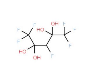3H-Heptafluoro-2,2,4,4-tetrahydroxypentane (CAS 77953-71-0) - chemical structure image