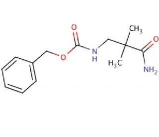 3N-Benzyloxycarbonyl 3-Amino-2,2-dimethylpropanamide - chemical structure image