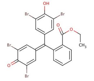 3&prime;,3",5&prime;,5"-Tetrabromophenolphthalein ethyl ester (CAS 1176-74-5) - chemical structure image