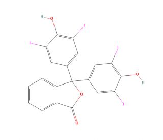 3&prime;,3&prime;&prime;,5&prime;,5&prime;&prime;-Tetraiodophenolphthalein (CAS 386-17-4) - chemical structure image