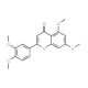 3′,4′,5,7-Tetramethoxyflavone (CAS 855-97-0) - chemical structure image