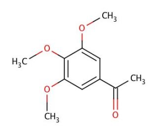 3&prime;,4&prime;,5&prime;-Trimethoxyacetophenone (CAS 1136-86-3) - chemical structure image