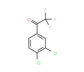3&prime;,4&prime;-Dichloro-2,2,2-trifluoroacetophenone (CAS 125733-43-9) - chemical structure image