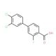 3′,4′-dichloro-3-fluoro-1,1′-biphenyl-4-carboxylic acid - chemical structure image