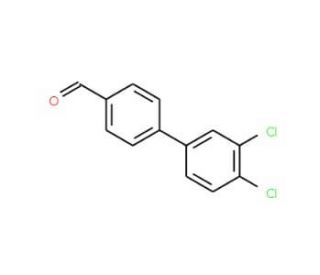 3&prime;,4&prime;-Dichloro[1,1&prime;-biphenyl]-4-carbaldehyde (CAS 50670-78-5) - chemical structure image