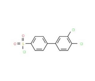 3&prime;,4&prime;-Dichloro[1,1&prime;-biphenyl]-4-sulfonyl chloride (CAS 501697-80-9) - chemical structure image