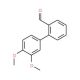 3′,4′-Dimethoxy-biphenyl-2-carbaldehyde (CAS 676348-35-9) - chemical structure image