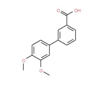 3&prime;,4&prime;-Dimethoxy-biphenyl-3-carboxylic acid (CAS 676348-31-5) - chemical structure image