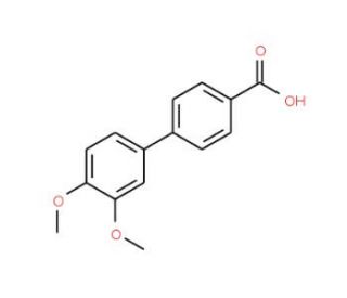 3&prime;,4&prime;-Dimethoxy-biphenyl-4-carboxylic acid (CAS 122294-10-4) - chemical structure image