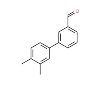 3&prime;,4&prime;-Dimethyl-biphenyl-3-carbaldehyde (CAS 343604-07-9) - chemical structure image