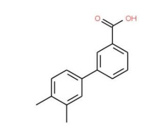 3&prime;,4&prime;-Dimethyl-biphenyl-3-carboxylic acid (CAS 728919-21-9) - chemical structure image