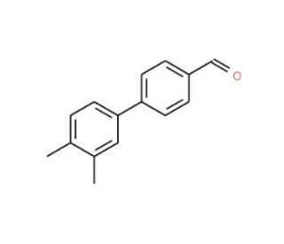 3&prime;,4&prime;-Dimethyl-biphenyl-4-carbaldehyde (CAS 343604-05-7) - chemical structure image