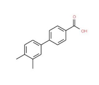 3&prime;,4&prime;-Dimethyl-biphenyl-4-carboxylic acid (CAS 122294-09-1) - chemical structure image