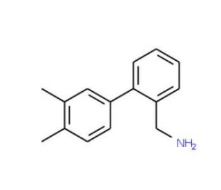 (3&prime;,4&prime;-Dimethyl[1,1&prime;-biphenyl]-2-yl)methanamine - chemical structure image