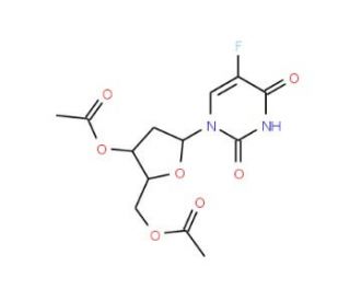 3&prime;,5&prime;-Di-O-acetyl-2&prime;-deoxy-5-fluorouridine (CAS 110522-47-9) - chemical structure image
