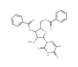 3&prime;,5&prime;-Di-O-benzoyl-5-fluoro-2&prime;-O-methyluridine (CAS 158966-44-0) - chemical structure image