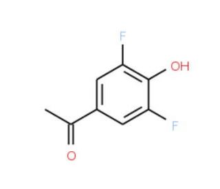 3&prime;,5&prime;-Difluoro-4&prime;-hydroxyacetophenone (CAS 133186-55-7) - chemical structure image